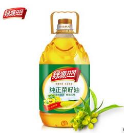 绿源井冈 纯正菜籽油5L物理压榨食用油非转基因植物油一级菜籽油