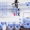 景德镇陶瓷功茶具 7头凉水提梁壶 茶壶 茶杯 定制定做LOGO