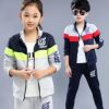 2017秋季新款男女童运动卫衣两件套韩版儿童套装