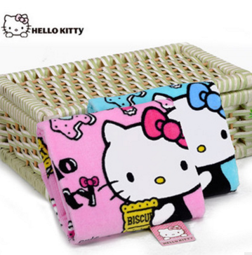 HELLO KITTY凯蒂甜心童可爱婴儿棉吸水毛巾儿童柔软洗脸巾