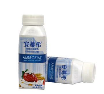 4月伊利新品伊利安慕希酸奶草莓燕麦/黄桃燕麦200ml*10瓶包邮图3