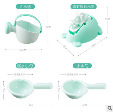 宝贝时代戏水用品宝宝洗澡玩伴小孩泡澡戏水套装洒水水勺0-12岁图2