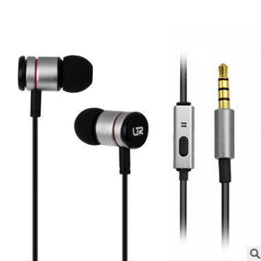 外贸爆款 入耳式 有线 线控 金属 耳机 现货 一件代发 earphone