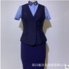 立领女式酒店物业迎宾工作服三件套厂家直销来图定制LOGO