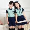 幼儿园园服夏装2020新款条纹英伦风儿童班服小学生校服套装毕业服