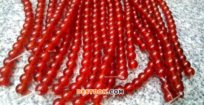 AAA货天然玛瑙珠子 红色玛瑙散珠 可串手链 特价 4-16mm
