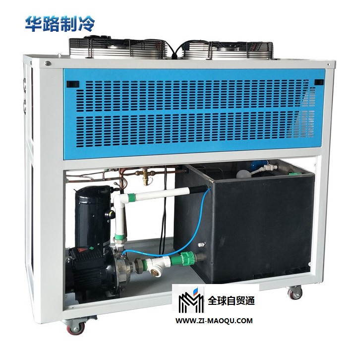 华路工业冷水机5匹冷却机低温冷冻机组风冷式冷水机制冷设备