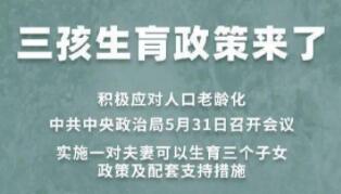 实施三孩生育政策，配套生育支持措施——解读《中共中央　国务院关于优化生育政策促进人口长期均衡发展的决定》