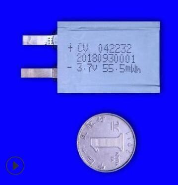 0.4mm超薄小智能银行卡锂电池固态穿戴电池3.7V15mAh042232图2