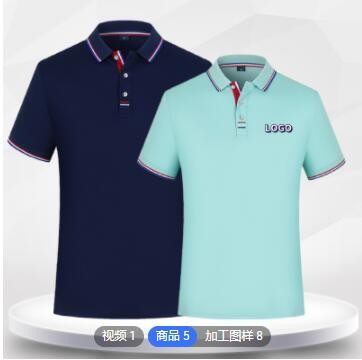 翻领广告衫工装t恤服装定制polo文化衫企业工作服短袖定做印logo图3