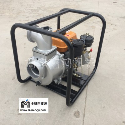 柴油高压3寸自吸泵 园林灌溉消防水泵 汽油4寸抽水泵